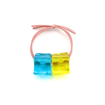 Anime Bocchi The Rock! Gotou Hitori Gotoh Square Hairpin Blue and Yellow Hair Cosplay Accessory Props Girls Women Cos Gift Party
