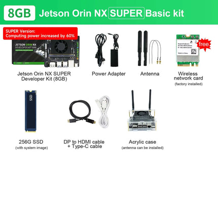 Jetson Orin NX Developer Kit Super Version with 117/157TOPS Computing Power For Embedded Edge Systems 8GB/16GB RAM Deep Learning
