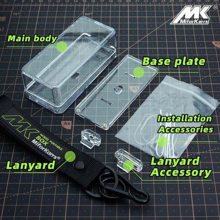 Model portable box compatible with 1/64 car model display box, hanging piece, portable storage box and protective box