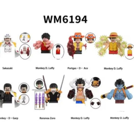 WM6192 WM6193 WM6194 WM6195 WM6196 ONE PIECE New Cartoon Japan Action Figure Doll Anime Model Toy Gifts WM2818 WM2819 WM2820