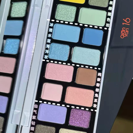 Qianyan Cheeryep 16 Color Eyeshadow Palette Glitter Chameleon Matte Pearlescent Flash Plate Cowherd Sequins