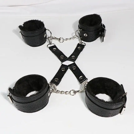 SM Handcuff Restraint Cuffs Leg Cuff Sex Toy Kits BDSM Bondage Gear Hand Leg Restraint Straps 18+ Adult Couple Sextoy Kits Shop