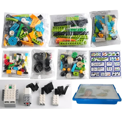 STEM Educational Building Blocks Kit 280pcs with Electronic Sensors 45300 for Robot Programming Kids Gift