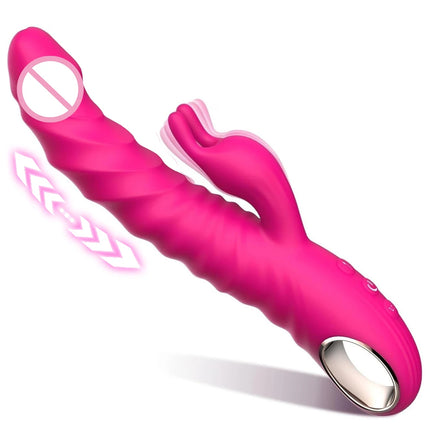Thrusting Wiggle Rabbit Vibrator for Women Vagina G-Spot Vibrator Clitoris Stimulator Female Masturbation Sex Toy for Women