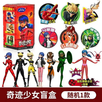 Miraculous: Le Film Joaninha Blind Box Anime Action Figure Model Toy Mystery Box Collectible Kawaii Doll Desktop Decoration Gift