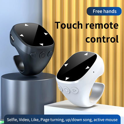 For TikTok Scrolling Ring BT 5.3 Video Scrolling Remote Control Page Turner Scroller Finger Remote for Android iOS iPhone iPad