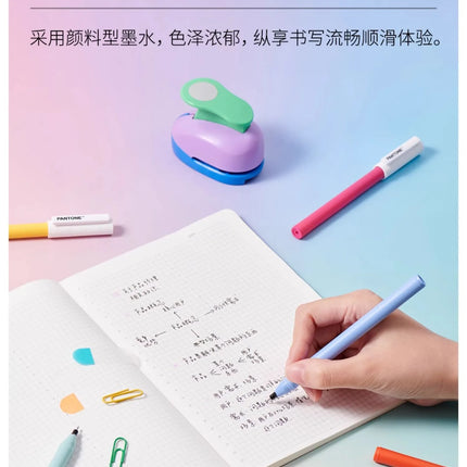 KACO x PANTONE Gel Pens,28 Full Colors Annual Representative Color 0.5 Black Durable Writing High Capacity Signature Pens Kawaii