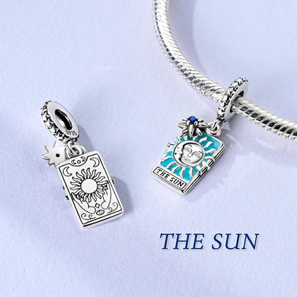 Blue Series 925 Sterling Silver Owl Butterfly Pirate Ship Car Beetle Clogs Charm Fit DIY Bracelet Necklace Fun Matching Gifts