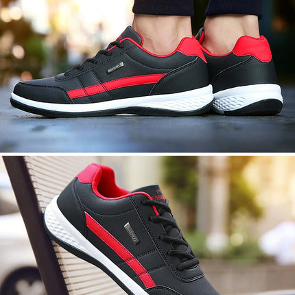 Pu Leather Men Shoes Sneakers Trend Casual Breathable Leisure Male Sneakers Non-Slip Footwear Vulcanized Shoes Tenis Masculino