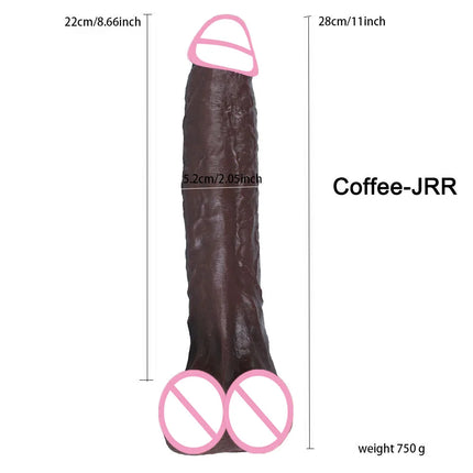 28cm Long New Realistic Dildo Soft Silicone Big Penis Thick Dick with Suction Cup Anal Sex Toys for Women Vaginal Masturbator