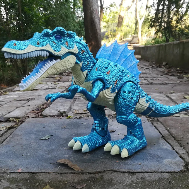 Large Electric Dinosaur Toy Jurassic Park World Walking Dinosaur Robot With LED Light Sound Tyrannosaurus Rex Toys For Boys Kids