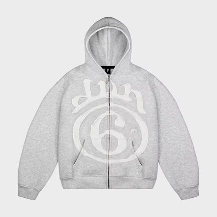 American Fashion New Skull Print Hoodie Women Y2K Vintage Rock Hip Hop Gothic Popular Casual Joker Plus Velvet Padded Sweater
