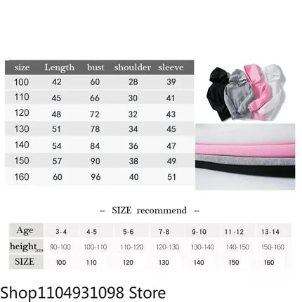 Casual Los Angeles Y2k Hoodie Kids Fashion Children's Sweatshirt Hoody Casual Hoodies for Boys Girls Clothes