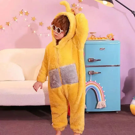 Adults Kids Onesies Soft Long Sleeves Pajamas Dipsy Tinky Winky Po Lala Costumes Home Clothes Women Unisex Homewear