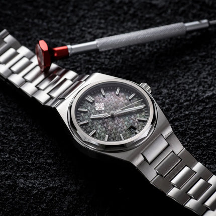 IXDAO Men's 316L Stainless Steel Automatic Mechanical Watch with Sapphire Crystal Luminous MIYOTA 9015 10ATM Waterproof BGW9