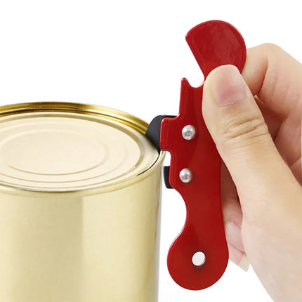 Multifunctional Stainless Steel Can Opener Portable Manual Safety Side Cut Bottle Opener Ergonomic Kitchen Tools Creative Gift