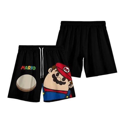 Summer Mario Shorts, Men's Beach Pants, Casual Pants, Luigi Kuba Thin Style with Everything Around The Summer Style