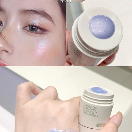 Pearlescent Diamond Liquid Highlighter Contour High Gloss Finish Luminizer Makeup Gel Face Body Brighten Glitter Natural Contour