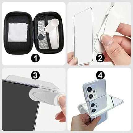 Smartphone Camera Mirror Reflection Clip Kit Mobile Phone Reflection Camera Clip Selfie Reflector Mobile Phone Shooting Supplies