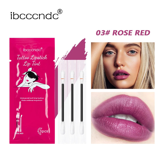 New Cotton Swab Lip Gloss Tattoo Lipstick Velvety Waterproof Matte Lip Gloss Portable Lip gloss Women Use Of Vacation Tourism