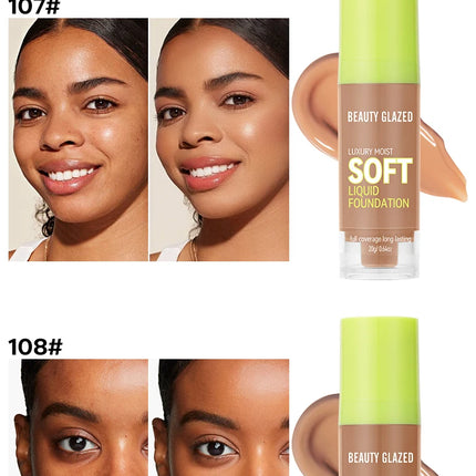 Flawless All Day: 8 Color Waterproof Concealer Foundation For Women Makeup Full Coverage Long Lasting Moisturizing