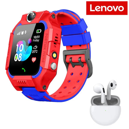Lenovo Q19B Kids Smart Watch With Headset 4G GPS Location Tracker Sim Card Waterproof Call Camera Mobile Smartwatch For Gift