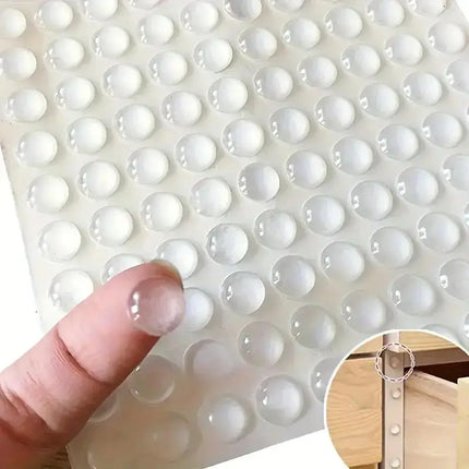 100Pcs Soft Silicone Rubber Anti Slip Bumpers Feet Pads Damper Buffer Cabinet Bumpers Silicone Furniture Pads Drawer Door Pad