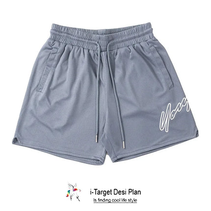 Trend Men's Mesh Beach Swim Casual Shorts Man Quick Dry Loose Basketball Jogger Short Pants Gym Fitness Sport Running Sweatpants