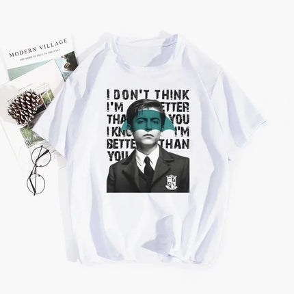 Umbrella Academy Printed Short Sleeve T-Shirt Women's Fashion Cross-Border Modal Material Crew Neck Floral Patchwork Wish EBay