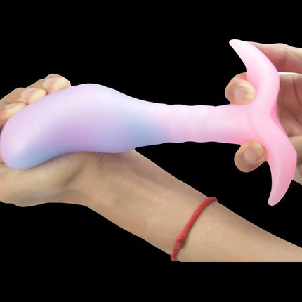 Glow in The Dark Colorful Silicone Buttocks Butt Plug Soft Women's Gay Men Prostate Massager