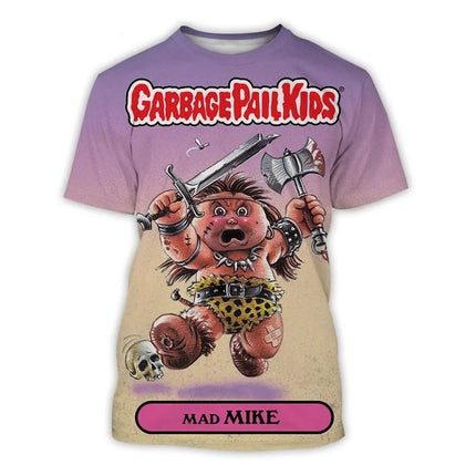 Cartoon Garbage Pail Kids Graphic T-shirts 3D Print Kid Anime Tees Fashion Men Women Short Sleeve O-Neck Tshirt Harajuku Y2k Top