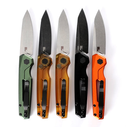 7550 Launch Aluminum Alloy CPM-154 Folding Knife Outdoor Camping Hunting Pocket EDC Utility Knife