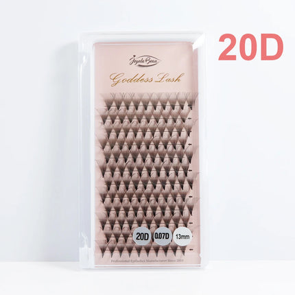 Goddess 12D/14D/16D/20D Premade Fan Eyelash Extensions Natural Soft Russian Volume Lashes Faux Mink Individual Lash Extensions