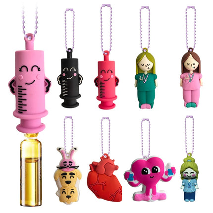 1PC Ampoule Bottle Opener Keychain - Syringe-Shaped Cutter Aid for Nurse Doctor Medication Vial Breaker"