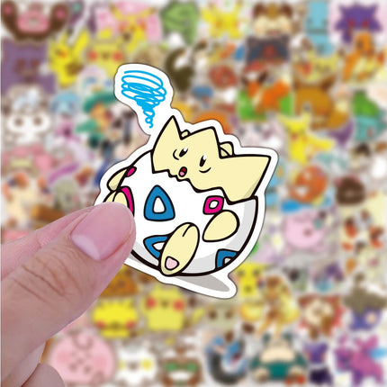 10/30/50/100pcs Pokemon Art Graffiti Stickers Classic Cartoon Decal DIY Motorcycle Helmet Guitar Waterproof Cute Pikachu Sticker