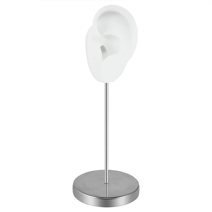 Soft Silicone Ear Model Tattoo Practice Body Jewelry Display Piercing Tools Earring Display Tool Metal Display Stand Kit