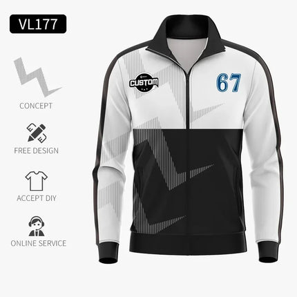 Wholesale Custom Soccer Tracksuit Sets Sweat Suits Mens Winter Training Polyester Football Tracksuits Jacket With Zipper Pockets