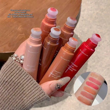 Lip Glowy Lightweight Hydration Balm Shea Butter Glaze Craze Tinted Polypeptide Lip Gloss Serum Fruit Donut Lip Oil Care