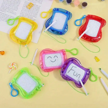 Mini Magnetic Drawing Board Keychain, Reusable Writing Tablet, Portable Pocket Doodle Pad, Birthday Party Goodie Bag Fillers
