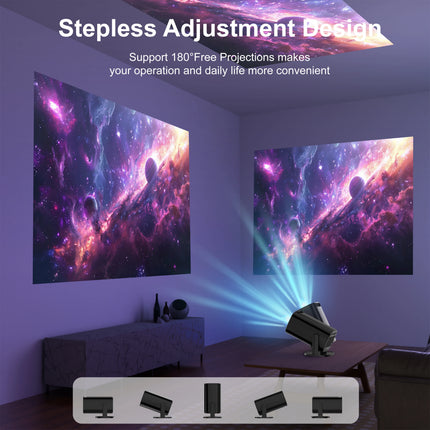 8K Projector Android 14 Dual Wifi6 300ANSI AllwinnerH723 BT5.4 1280x720P Resolution Home Cinema OutdoorProjector