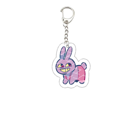 Acrylic The Amazing Digital Circus Keychain Pomni Jax Ragatha Gangle Kinger Keyring Key Chain for Accessories Bag Fans Gift