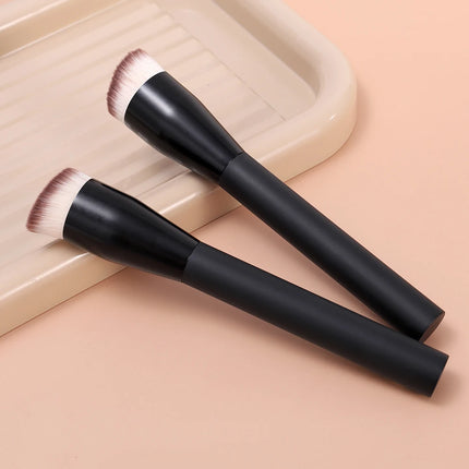 High Quality Makeup Kabuki Foundation Brush Luxury Single Pro Large Slant Triangle Square Tapered Vegan Cosmetic Brushes