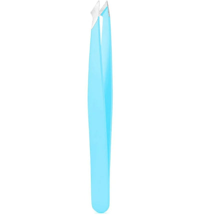 Stainless Steel Black Eyebrow Tweezer with Slant and Flat Point Beauty Tools for Eyelash Tweezer & Ingrown Hair Removal