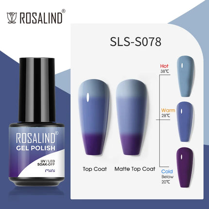 ROSALIND Gel Nail Polish UV Base Top Coat Soff Off Stamping Polish All For Art Manicure Semi Permanant Gel Nail Fast Shipping