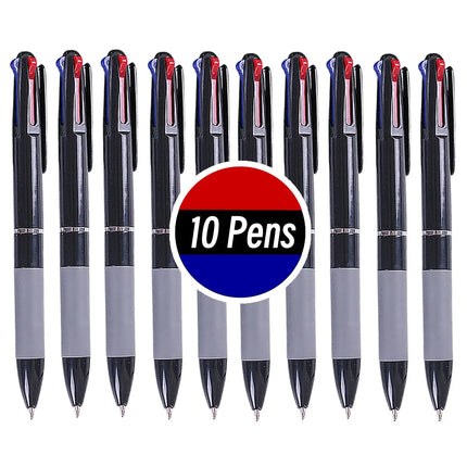 3 in 1 Red/Black/Blue Ink Color 0.7mm Student Ballpoint Pens Ball Point Writing Stationery Fine School Supplies Pencils Office