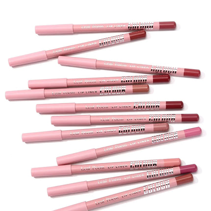 Lipstick Lipliner Pen Set Matte Velvet Lip Liner Pencil Contour Makeup Sexy Red Lip Stick Long Lasting Cosmetics