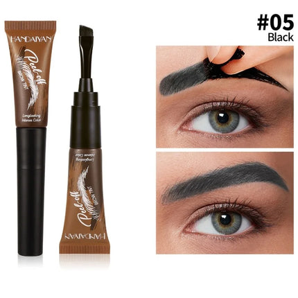 5 Color Peel-off Eyebrow Gel Cream Quick-Drying Lasting Tearing Eyebrow Dye Glue Waterproof Brow Tattoo Eyebrow Enhancer Tint