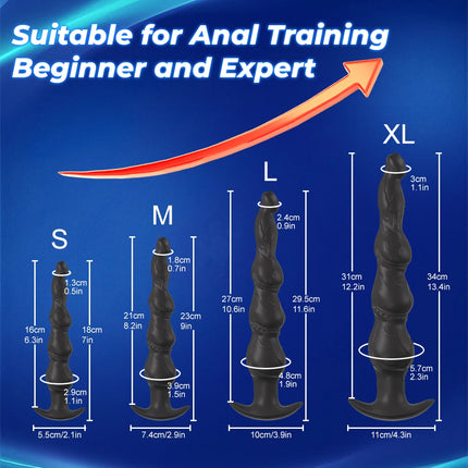 Anal Plug Soft Silicone Anal Butt Plug Stimulator Adult Sex Toys for Men Women Prostate Massager G-Spot Anal Dilation Trainer