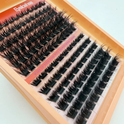 60D-200D 8D Fluffy Russian D Curl Dramatic Lash Extensions 0.07mm Cluster Lashes 8-16mm Mixed Length DIY Lashes