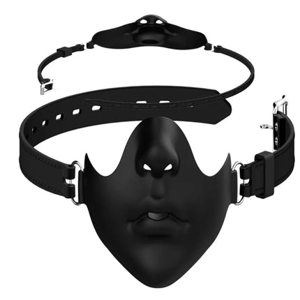 New Production Face Mask Mouth Gag Sex Bondage Breathable Ball Gag Dildo Adjustable Oral Plug Mask Juguetes Sexuales Adult Toys